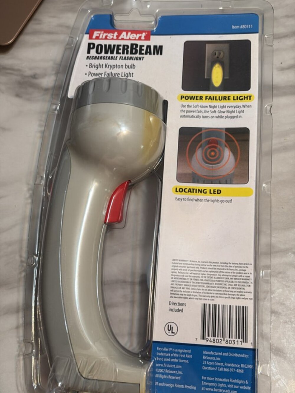 First Alert PowerBeam Rechargeable Flashlight – New - Picture 2 of 2